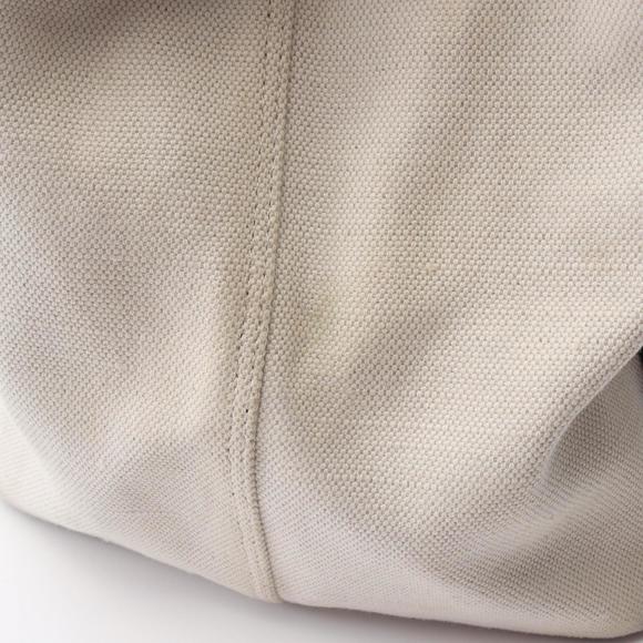 Balenciaga Navy Cabas Medium Tote Bag, Canvas and Leather, Women's, White/Bla... - Picture 8 of 11